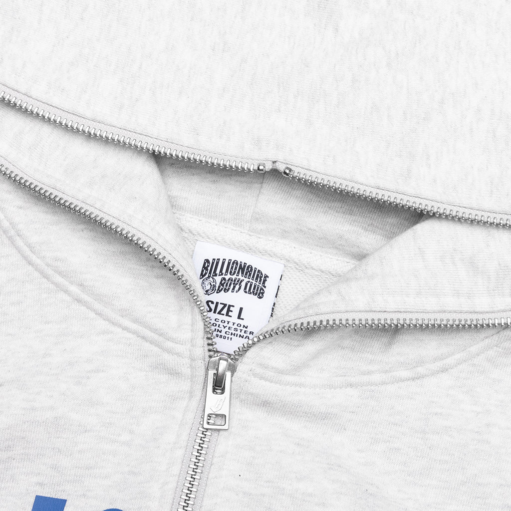 BB Arch Full Zip Hoodie - Heather Grey - Image 3