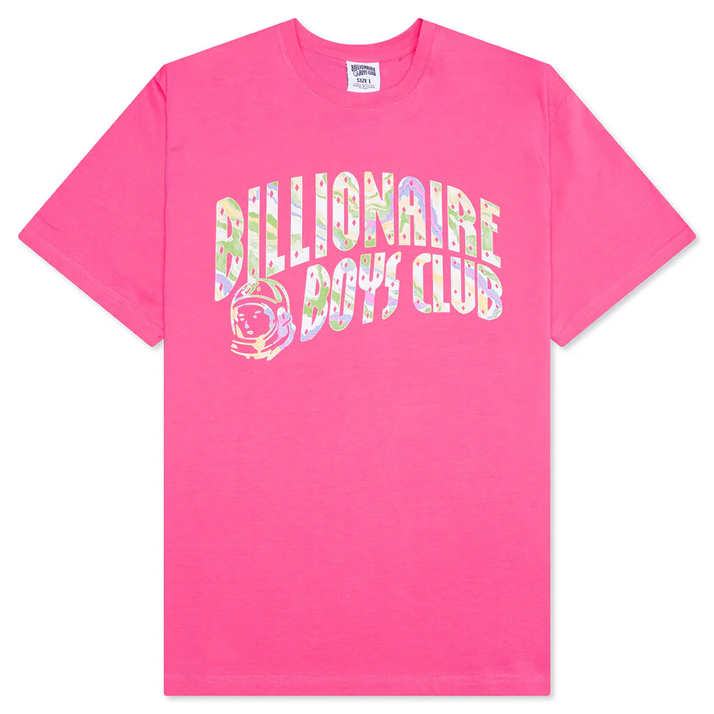BB Arch S/S Tee - Carmine Rose