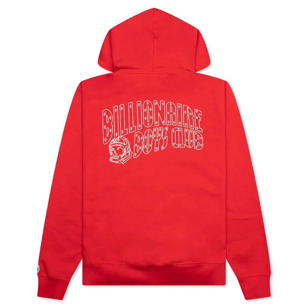 BB Line Helmet Hoodie - Racing Red - Image 2