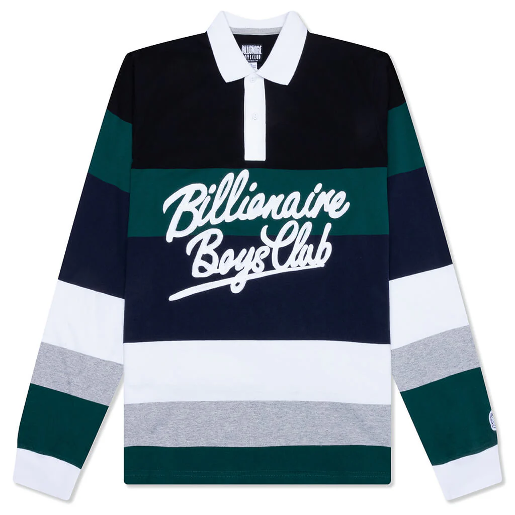 Rugby Jersey L/S Polo - Black