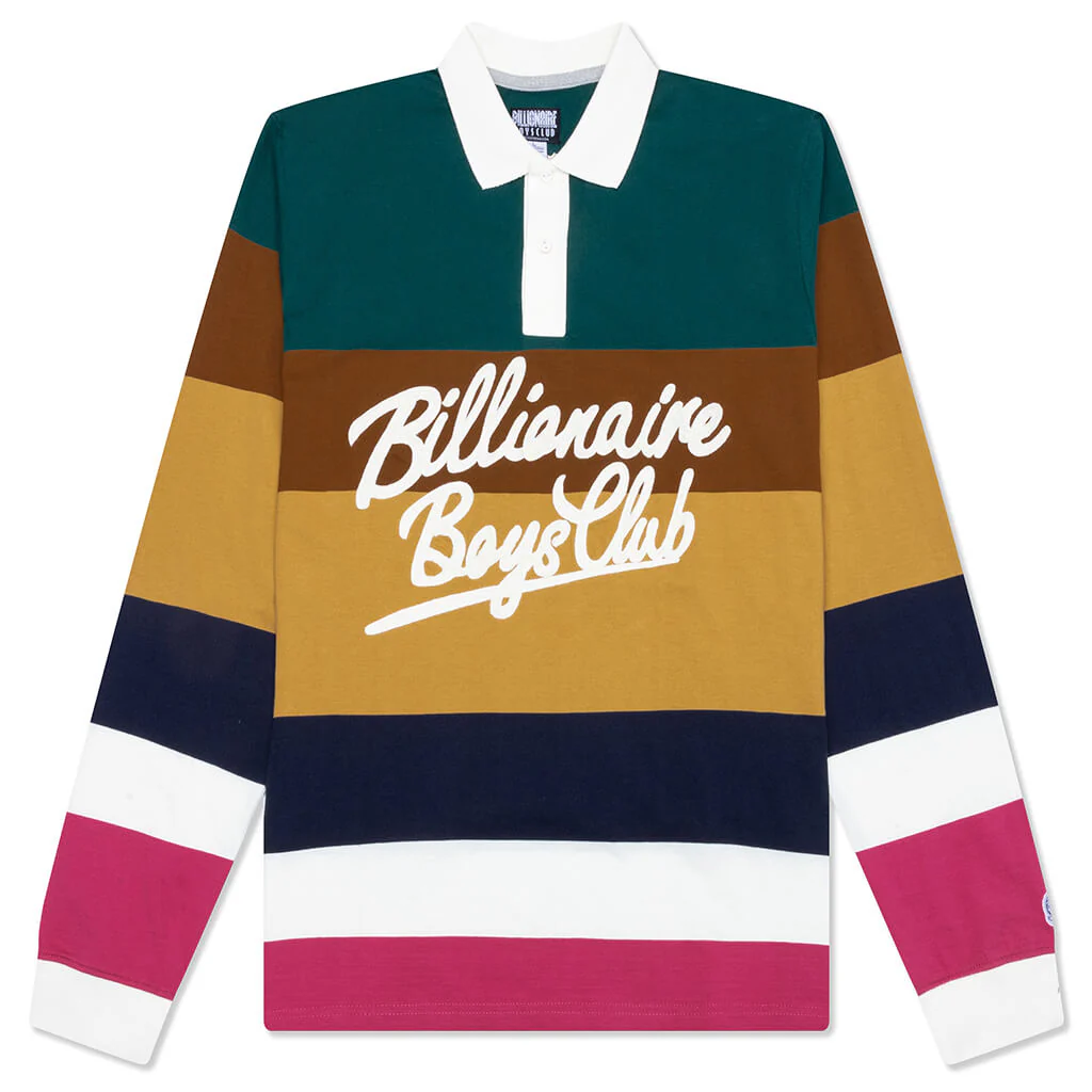 Rugby Jersey L/S Polo - Rain Forest