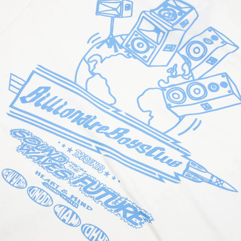Sound Waves Tee - Winter White - Image 4