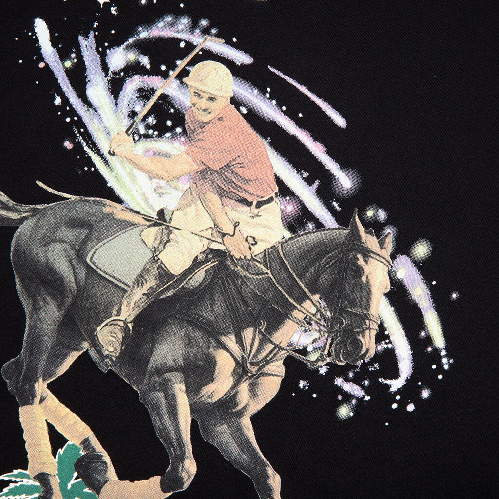 BB Space Polo S/S Tee - Black - Image 3