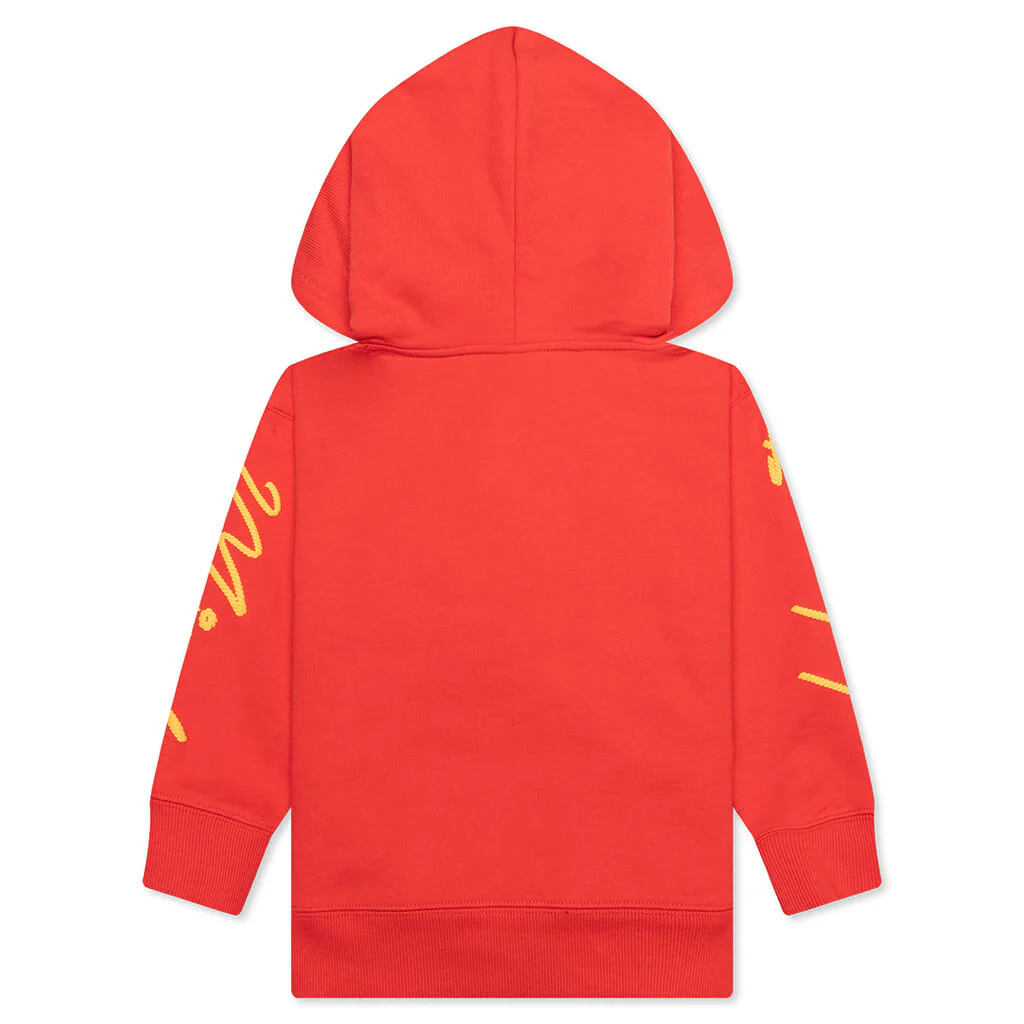Kids BB Space Rodeo Hoodie - Poppy Red - Image 2