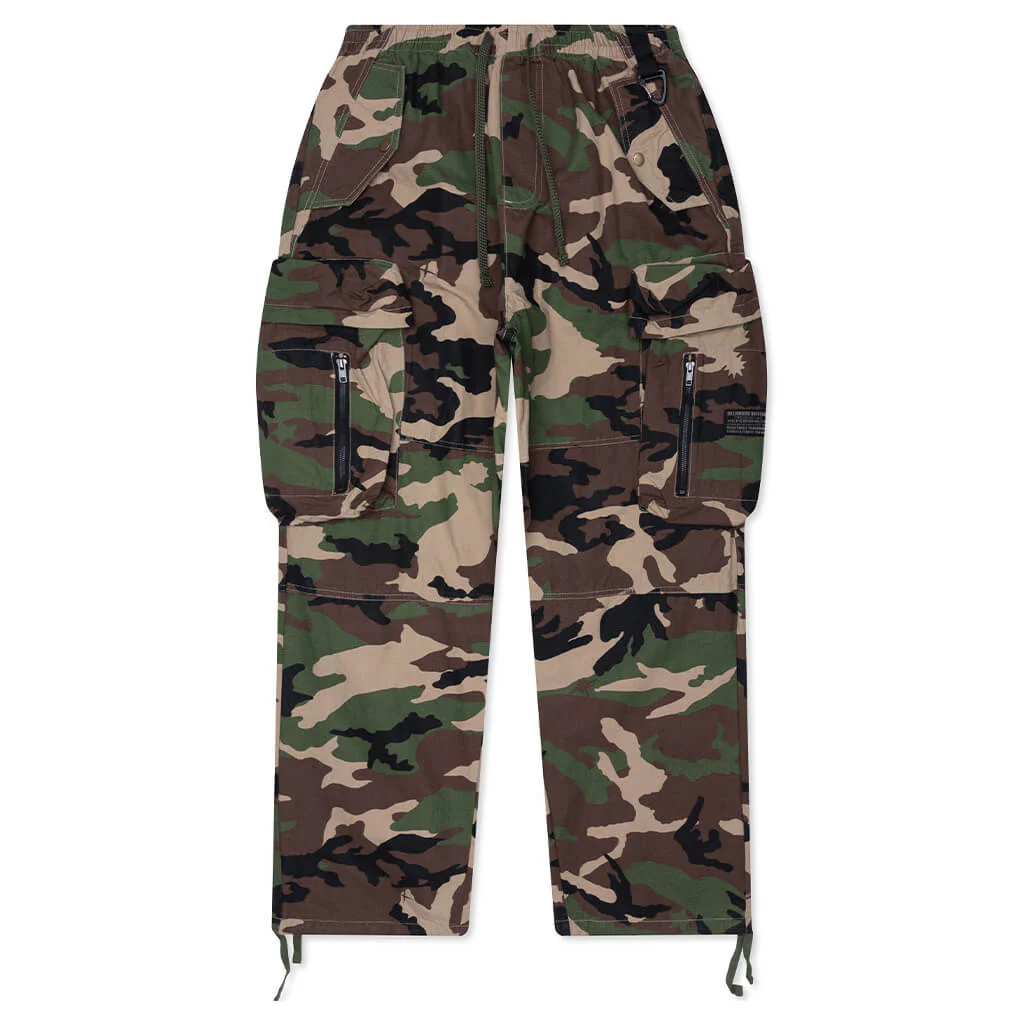Star Camo Cargo Pants - Kelp