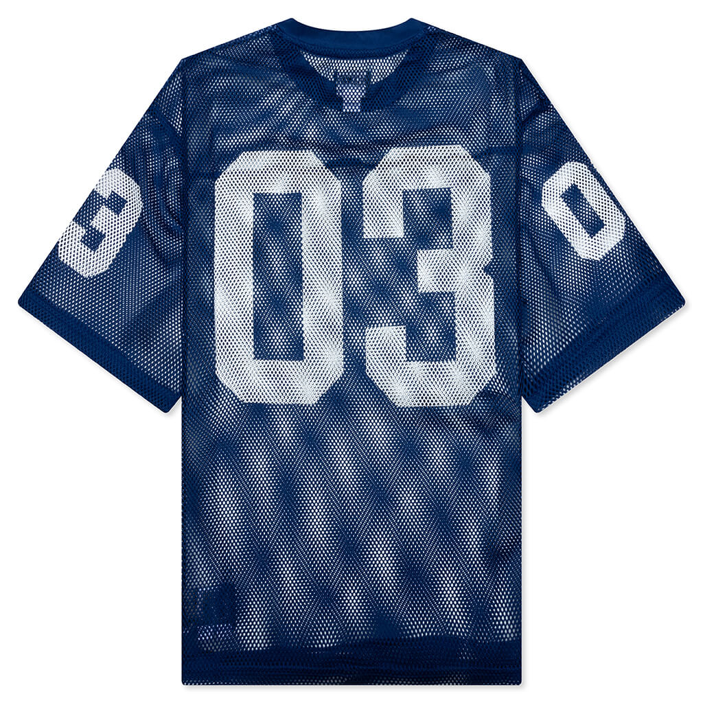 Cropped Varsity Jersey - Navy Peony - Image 2