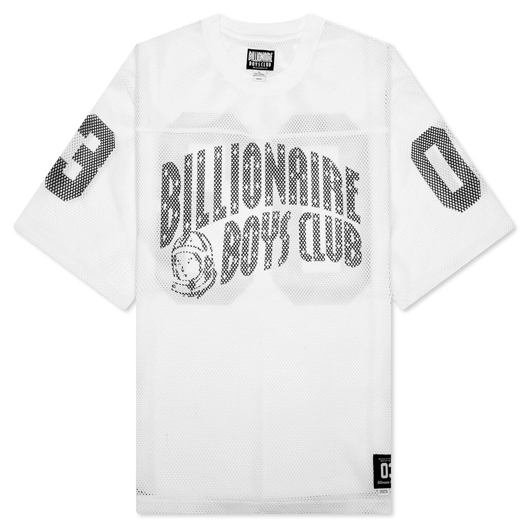 Cropped Varsity Jersey - White