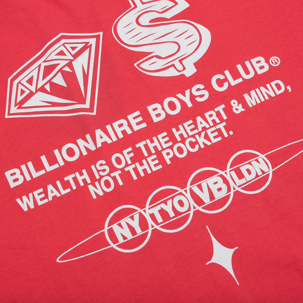 BB Wealth S/S Tee - Rouge Red - Image 3