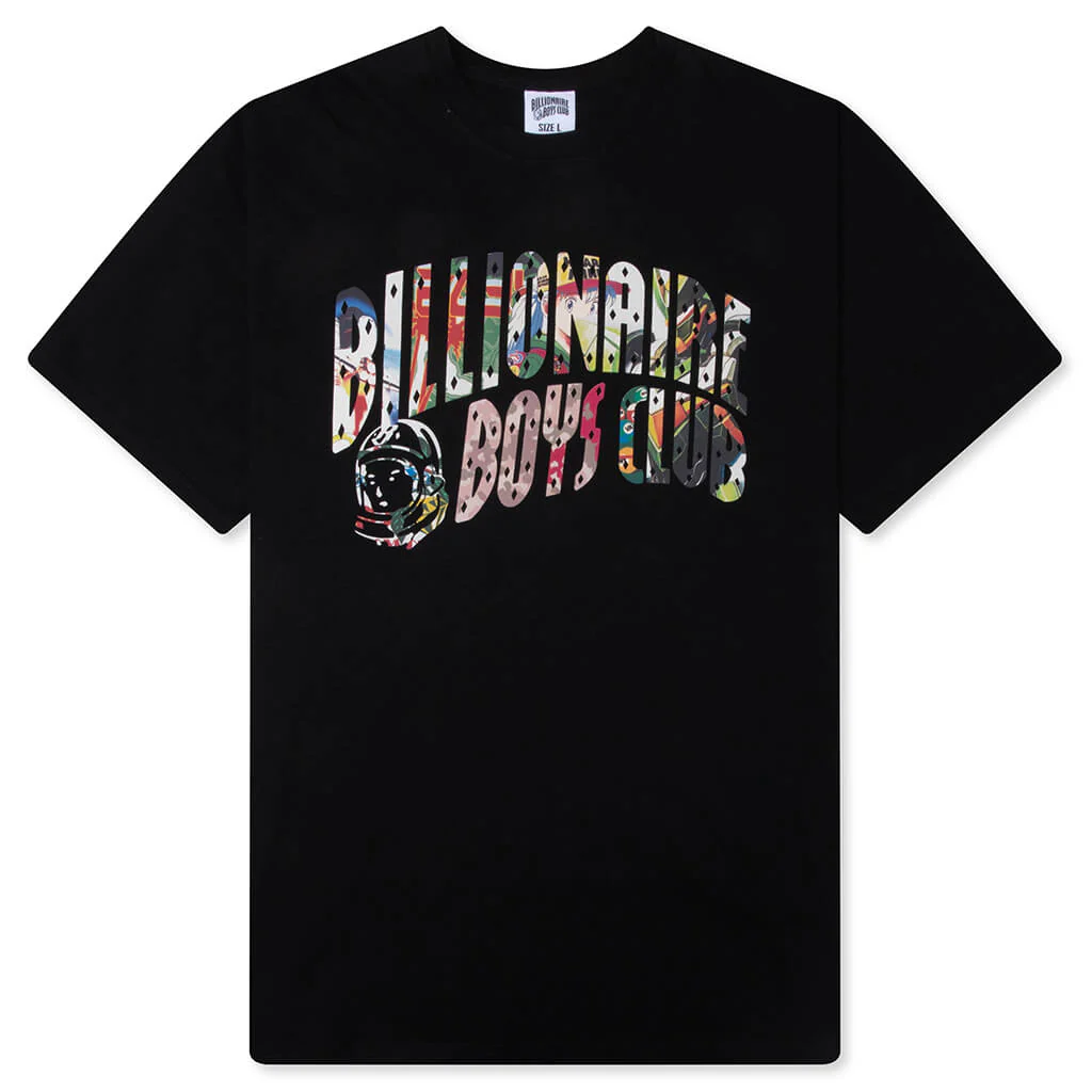 Curve Collage S/S Tee - Black