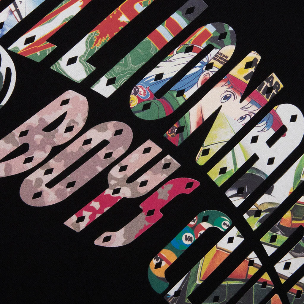 Curve Collage S/S Tee - Black - Image 3