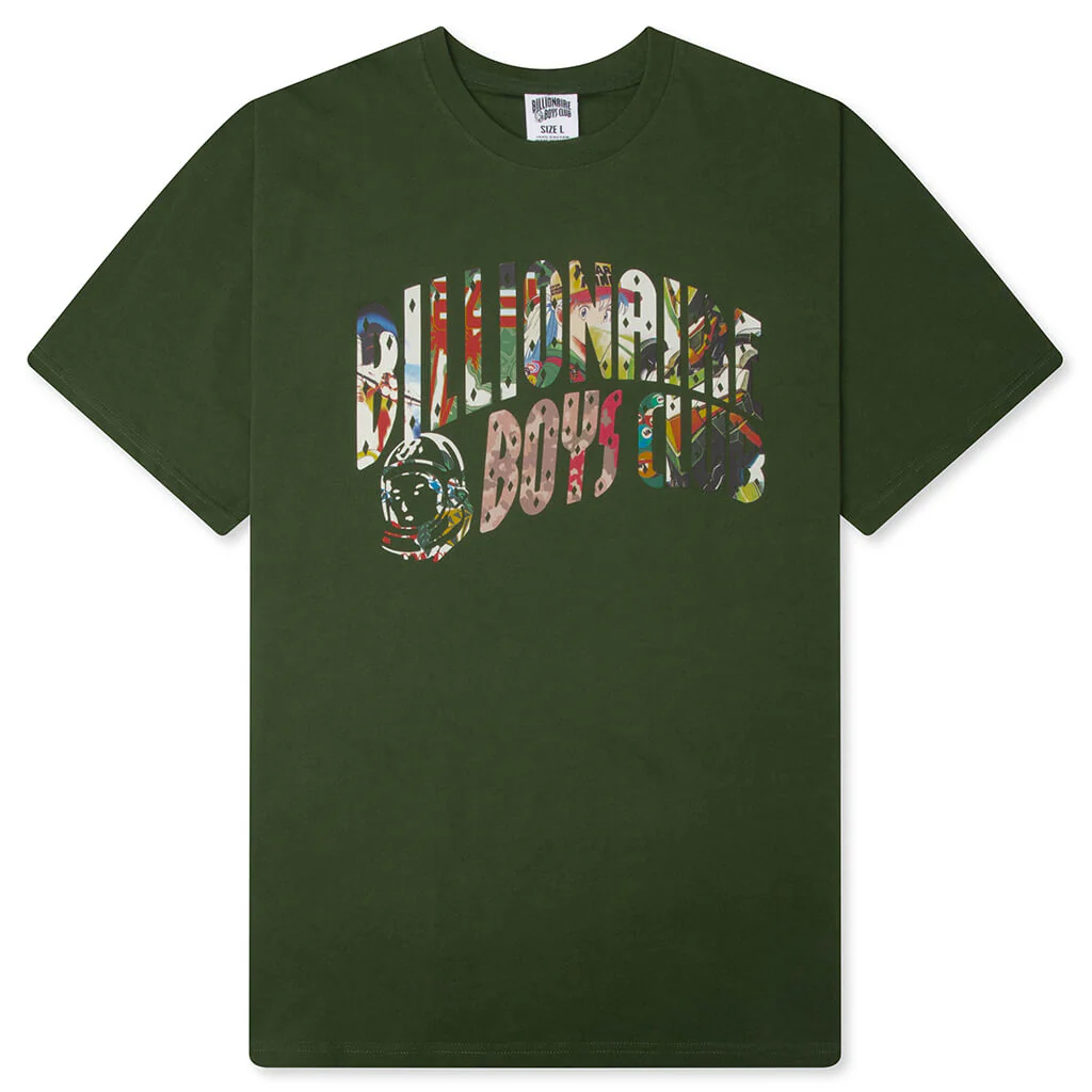 Curve Collage S/S Tee - Black Forest