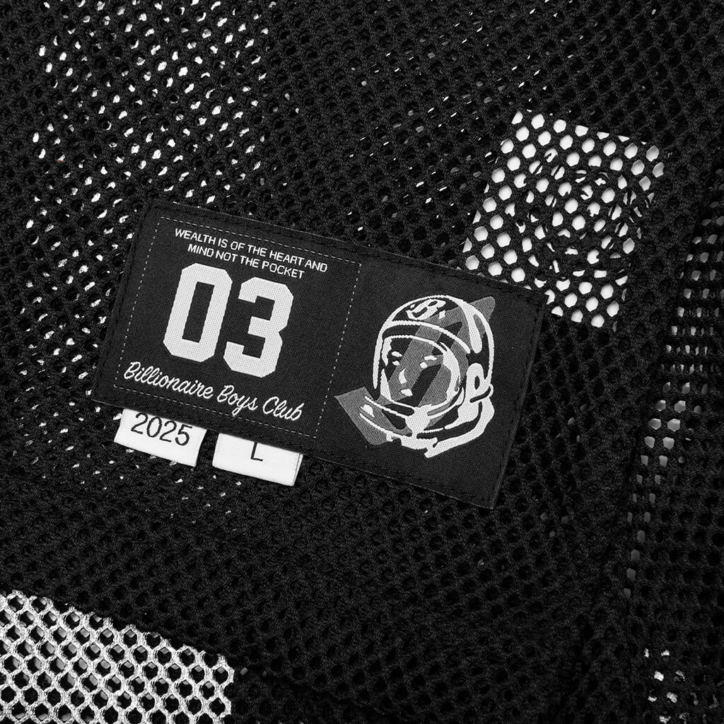 Varsity S/S Crop Fit Knit Football Jersey - Black - Image 4