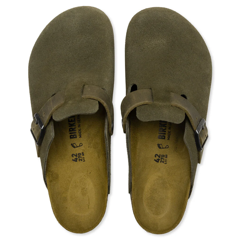 Boston Mixed Leather - Thyme - Image 4