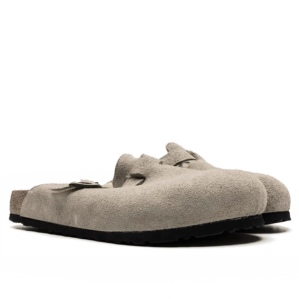 Boston Shearling Suede Leather - Taupe - Image 3
