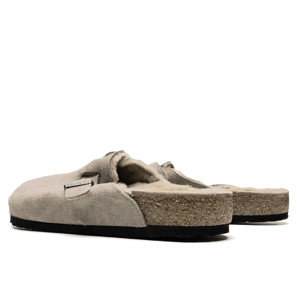 Boston Shearling Suede Leather - Taupe - Image 4