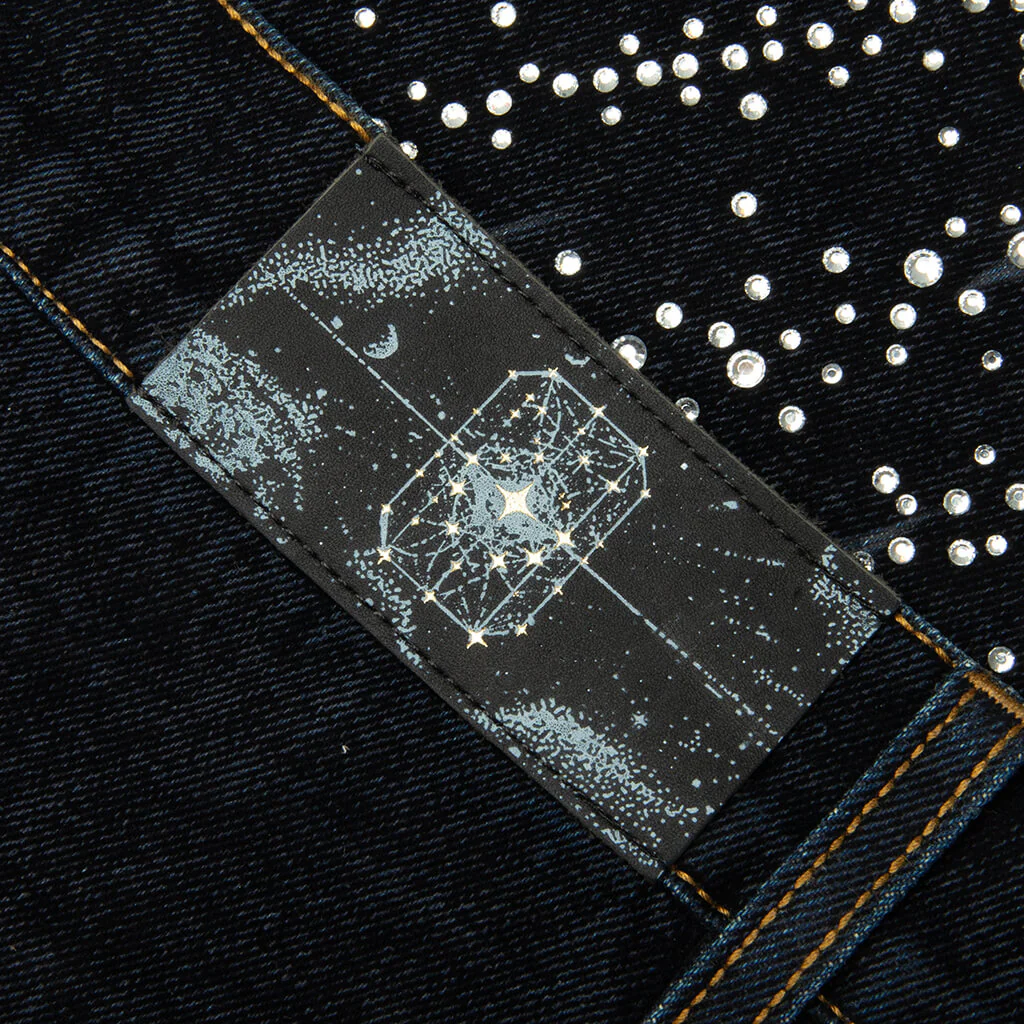 20K Diamond Starlight Denim Shorts - Blue - Image 6