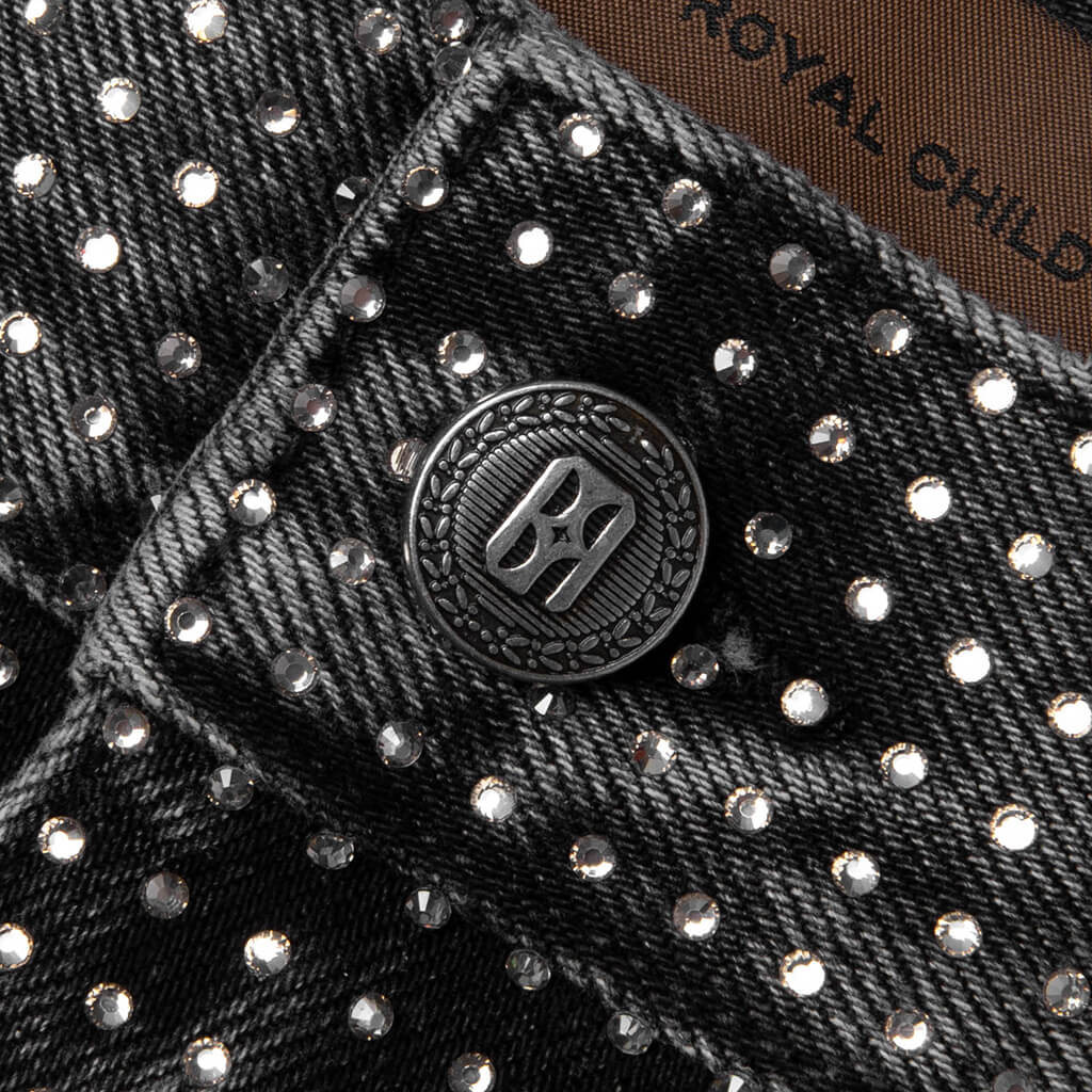 20K Diamond Stellar Denim Pants - Black - Image 3