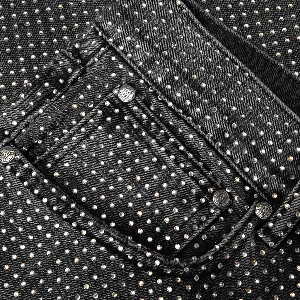 20K Diamond Stellar Denim Pants - Black - Image 4