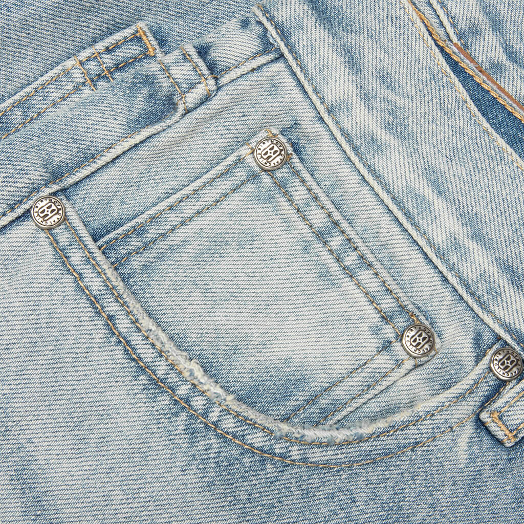 Fireworks Washed Denim Pant - Blue - Image 4