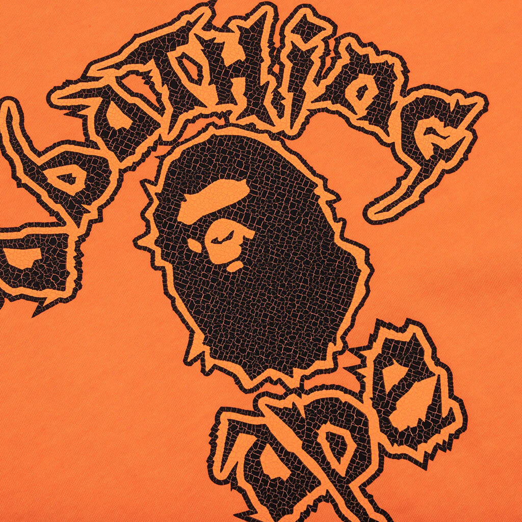 Mad College Garment Dyed Relaxed Fit Tee - Orange - Image 3