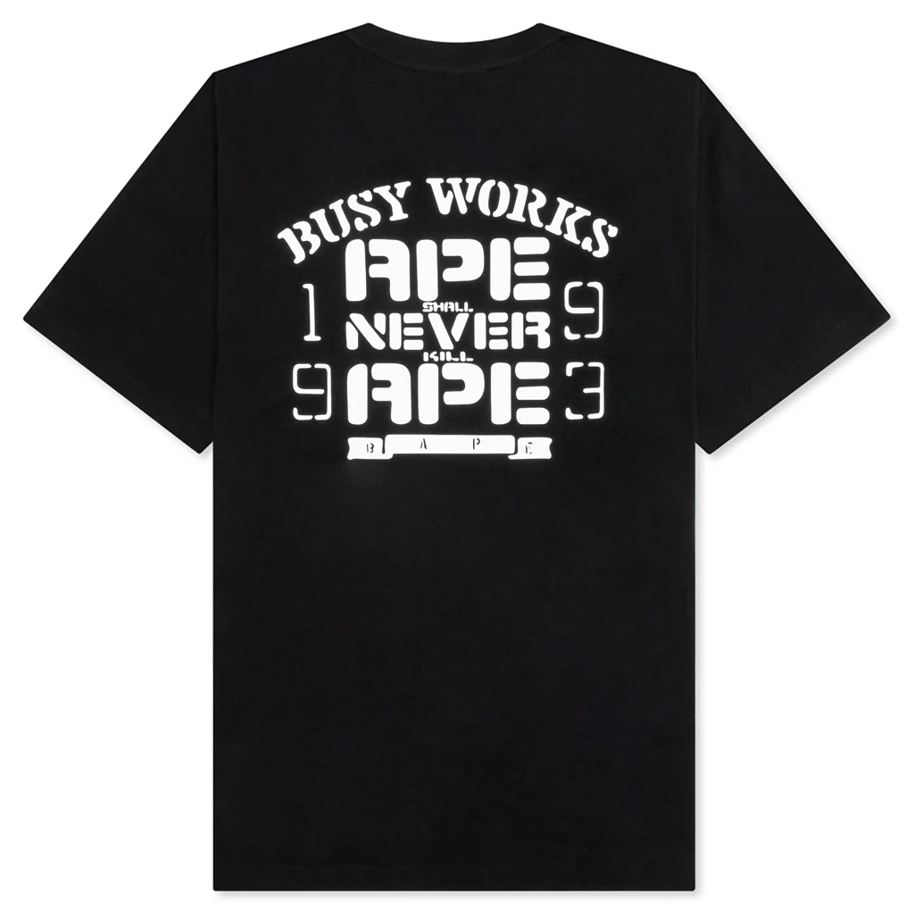 OG Ape Head College Relaxed Fit Tee - Black - Image 2