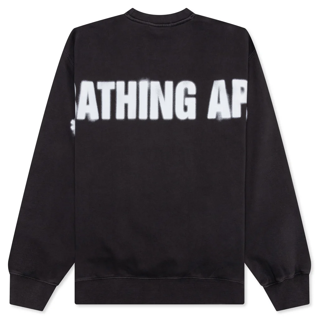 Spray Ape Head Crewneck - Black - Image 2