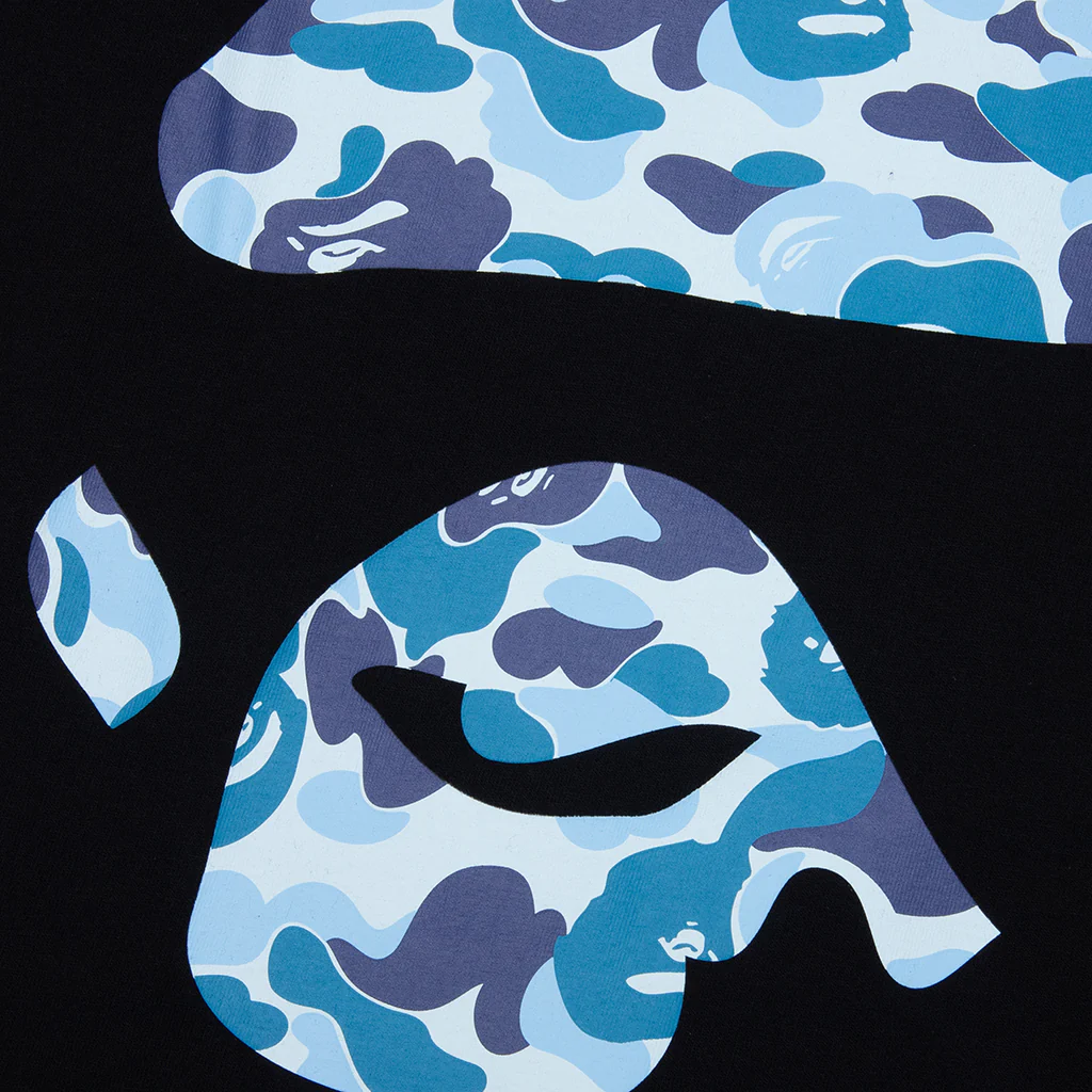 ABC Camo Ape Face Tee - Black/Blue - Image 3