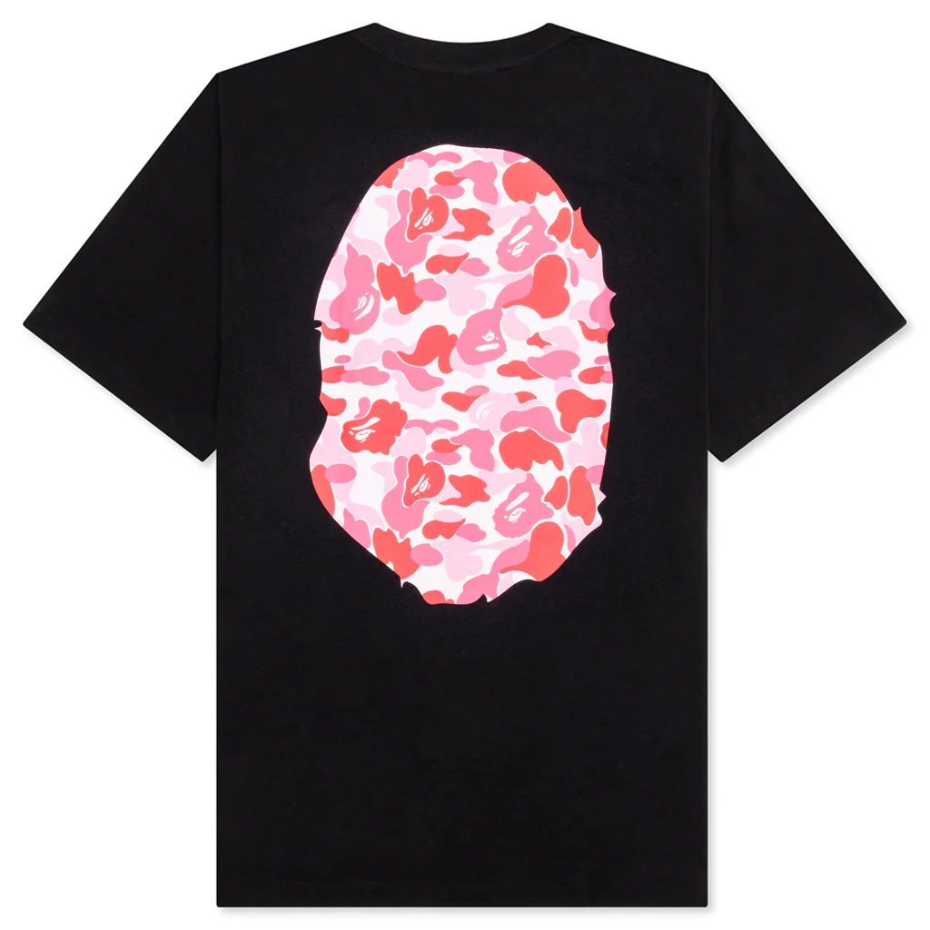 ABC Camo Big Ape Head Tee - Black/Pink - Image 2