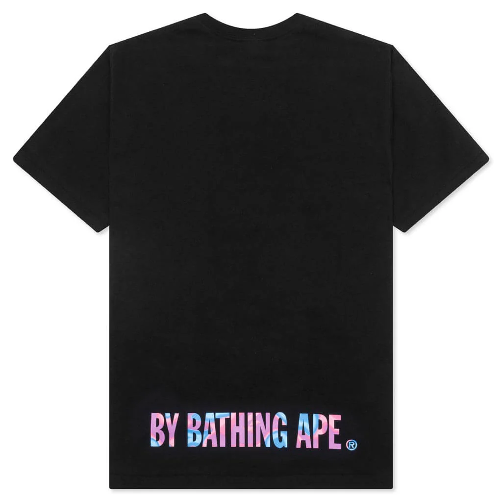 Liquid Camo Ape Face Sta Tee - Black/Pink - Image 2