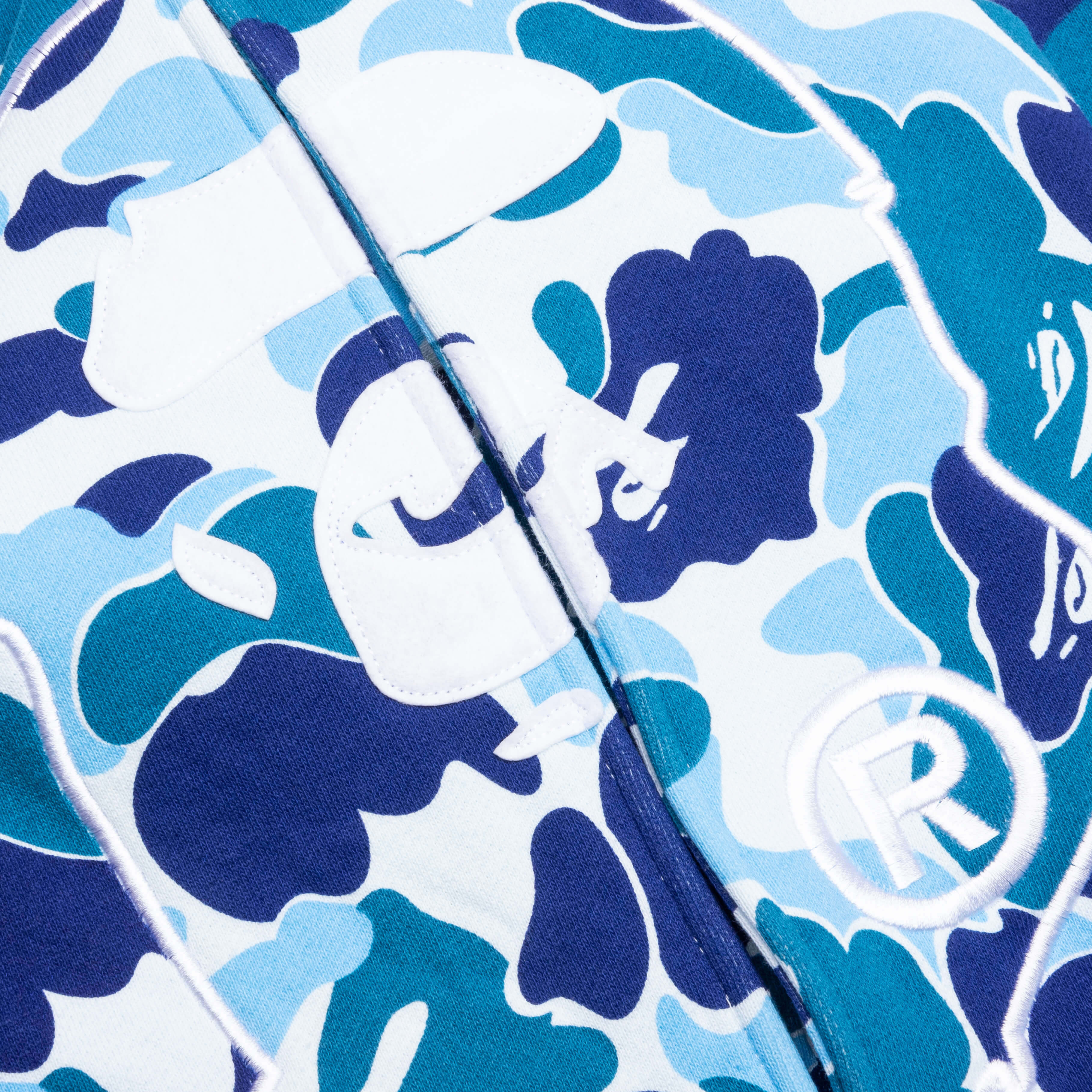 ABC Camo 2nd APE Pullover Hoodie - Blue - Image 3