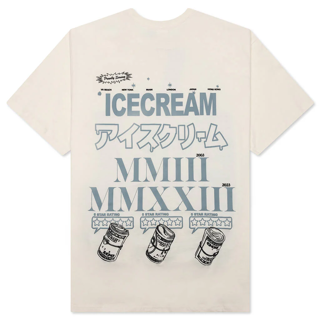 Blue Raspberry S/S Knit - Whisper White - Image 2