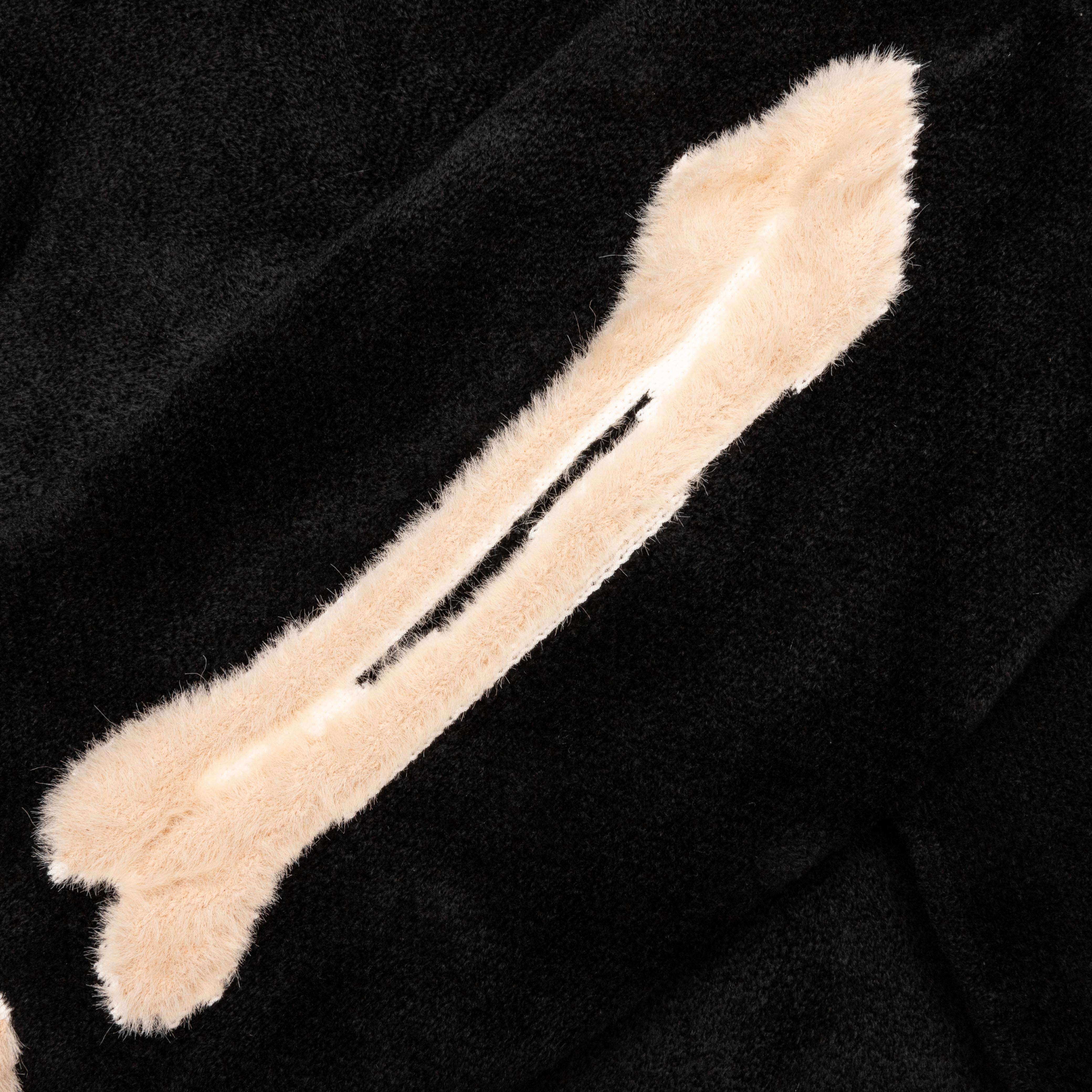 Bones Sleeves Hoodie - Black - Image 4