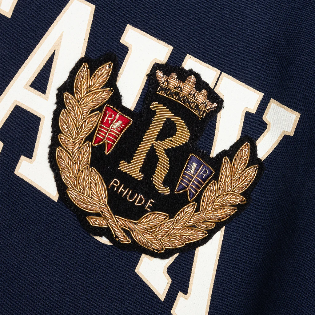 Bordeaux Crewneck - Navy - Image 3