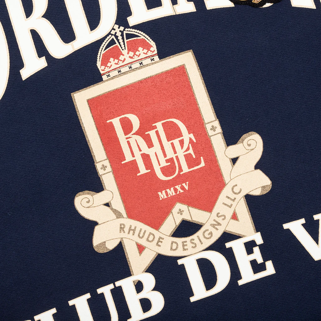 Bordeaux Crewneck - Navy - Image 4