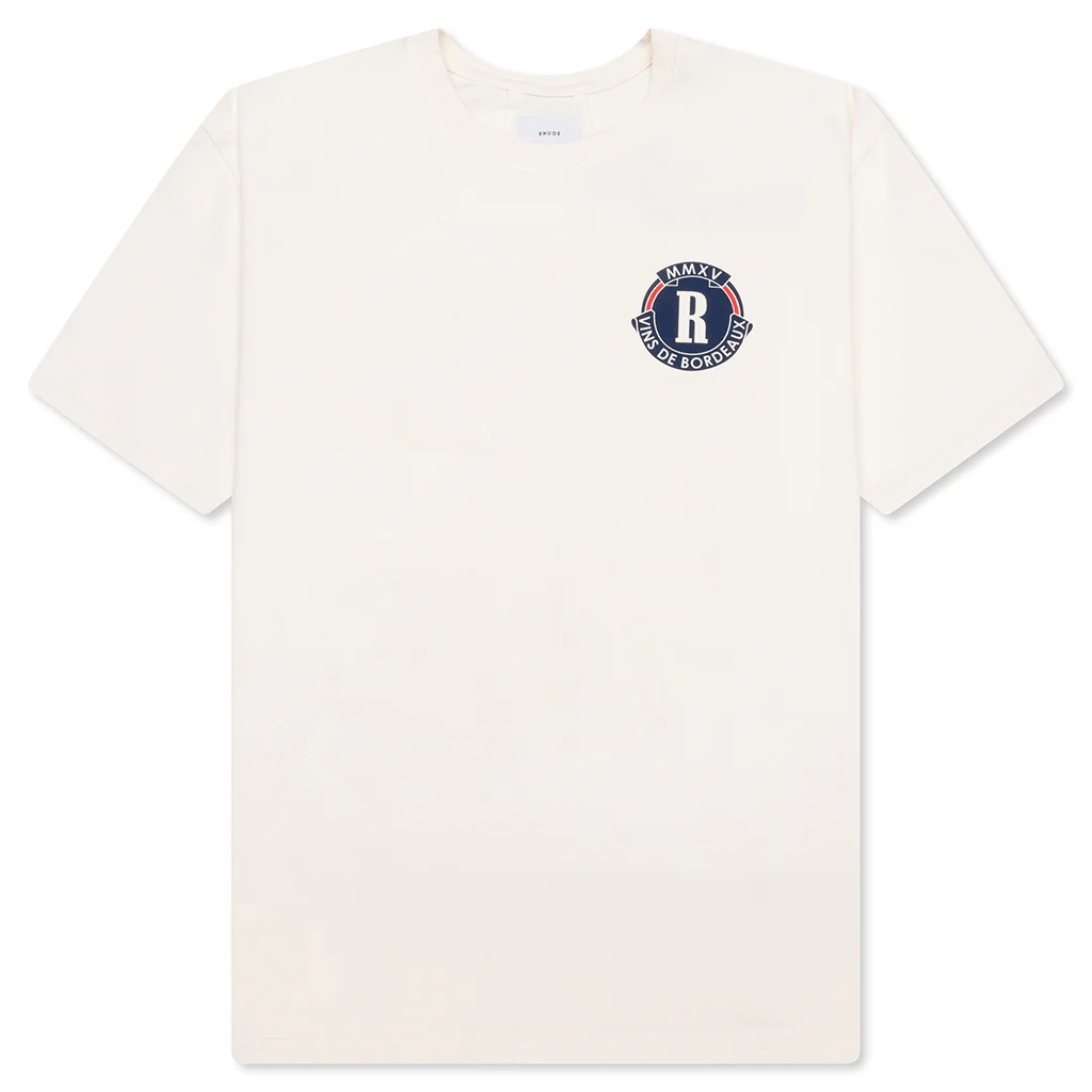 Bordeaux Wine Tee - Vintage White