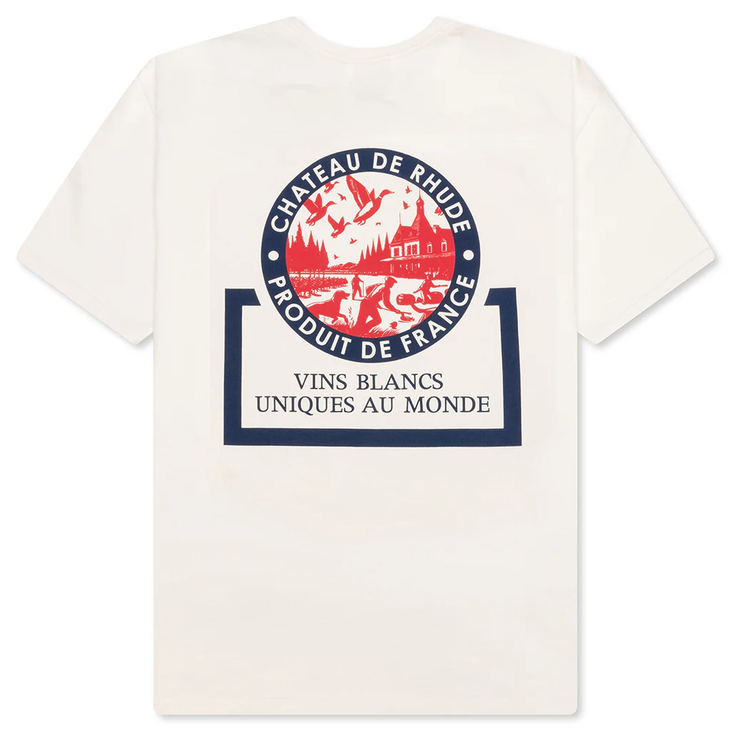 Bordeaux Wine Tee - Vintage White - Image 2