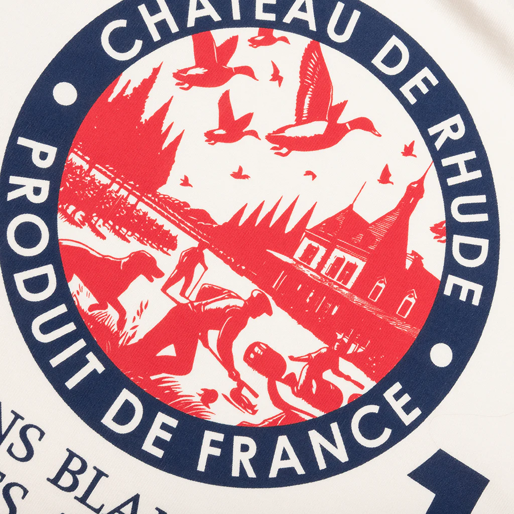 Bordeaux Wine Tee - Vintage White - Image 4