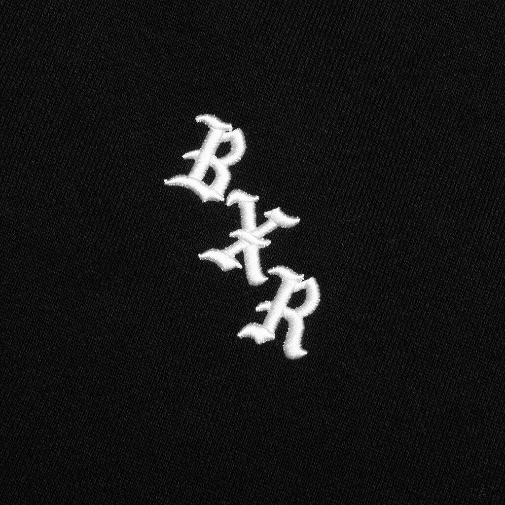 BxR Piped Quarter Zip Sweater - Black - Image 3