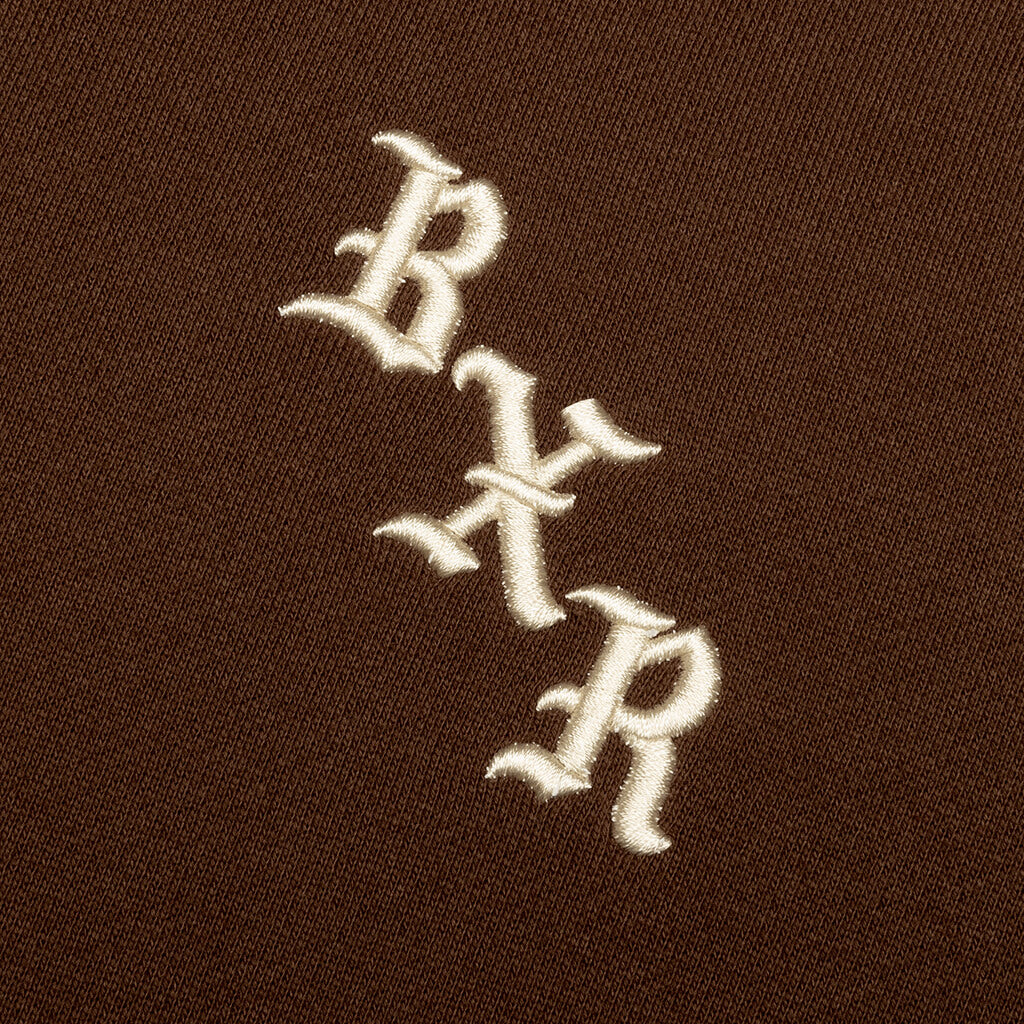 Embroidered Hoodie - Walnut W/ Cream - Image 3