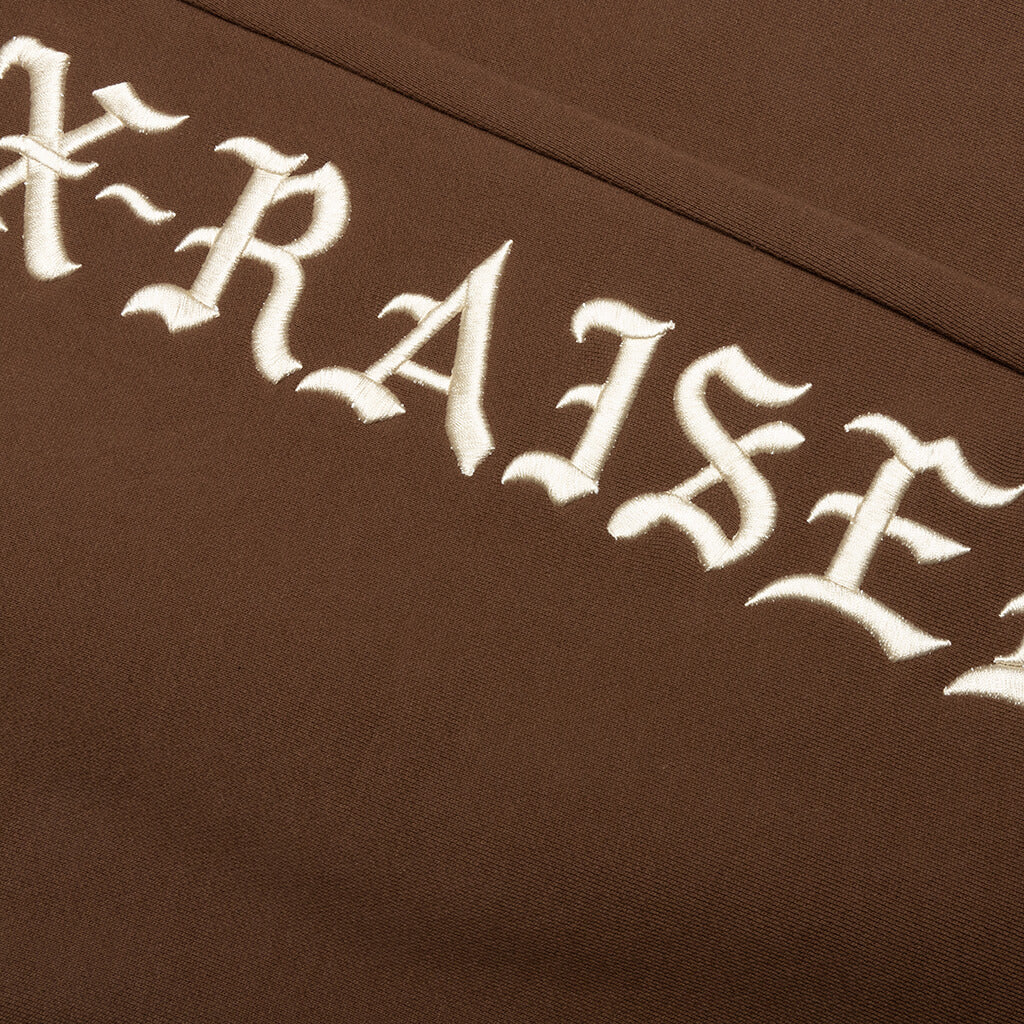 Embroidered Sweatpants - Walnut W/ Cream - Image 5