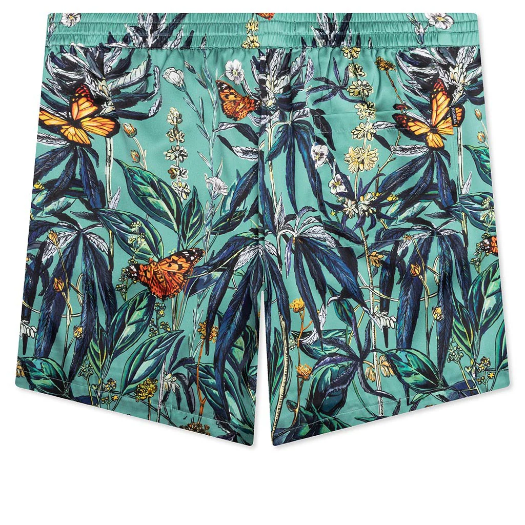 Botanical Silk Short - Ocean Botanical - Image 2