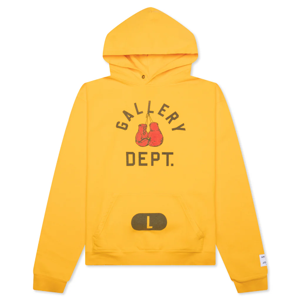 Boxing Merch Hoodie - Gold Yellow