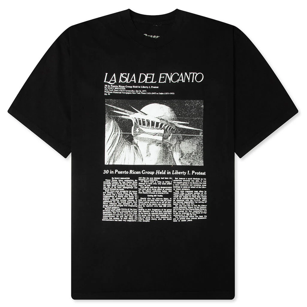 La Isla Del Encanto Tee - Black