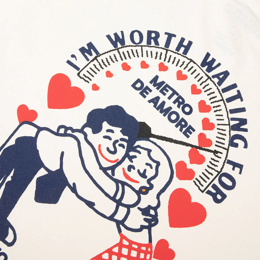 Worth Waiting S/S Tee - Cream - Image 4