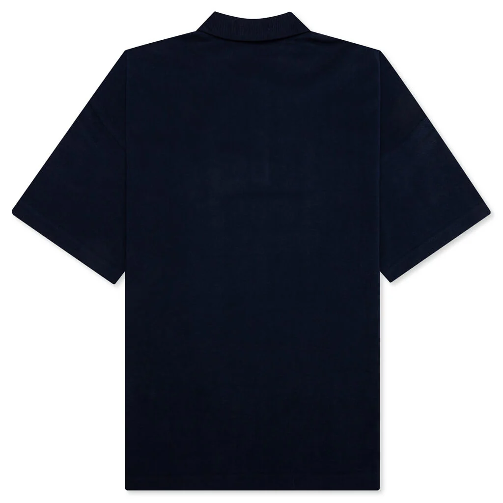 Bunny Embroidery Polo Shirt - Navy - Image 2