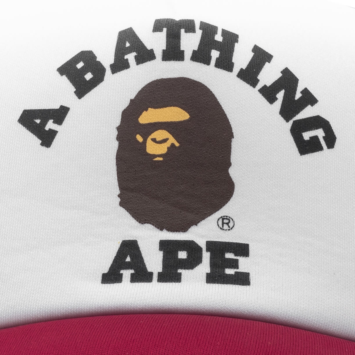 College Mesh Cap - Burgundy - Image 2