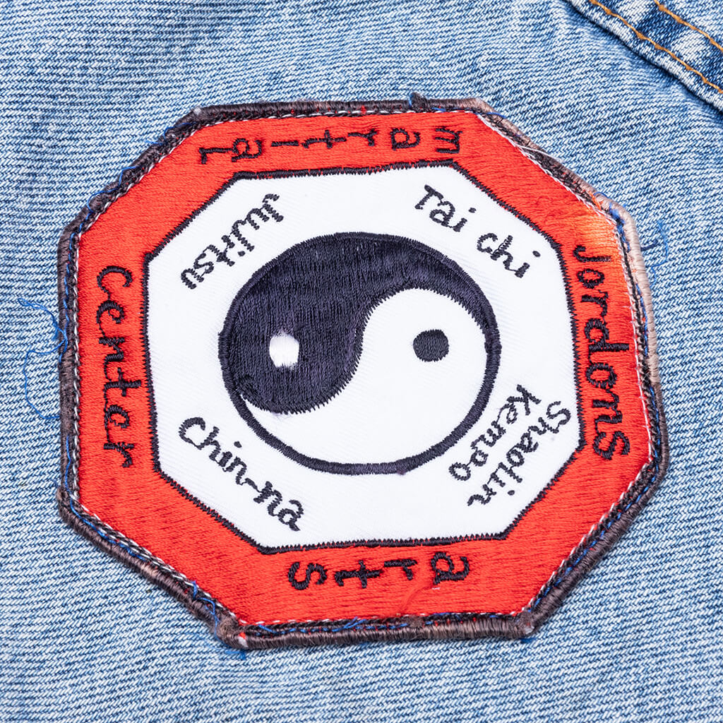 Charlatan Reversible Denim/Baseball Jacket - Indigo - Image 4
