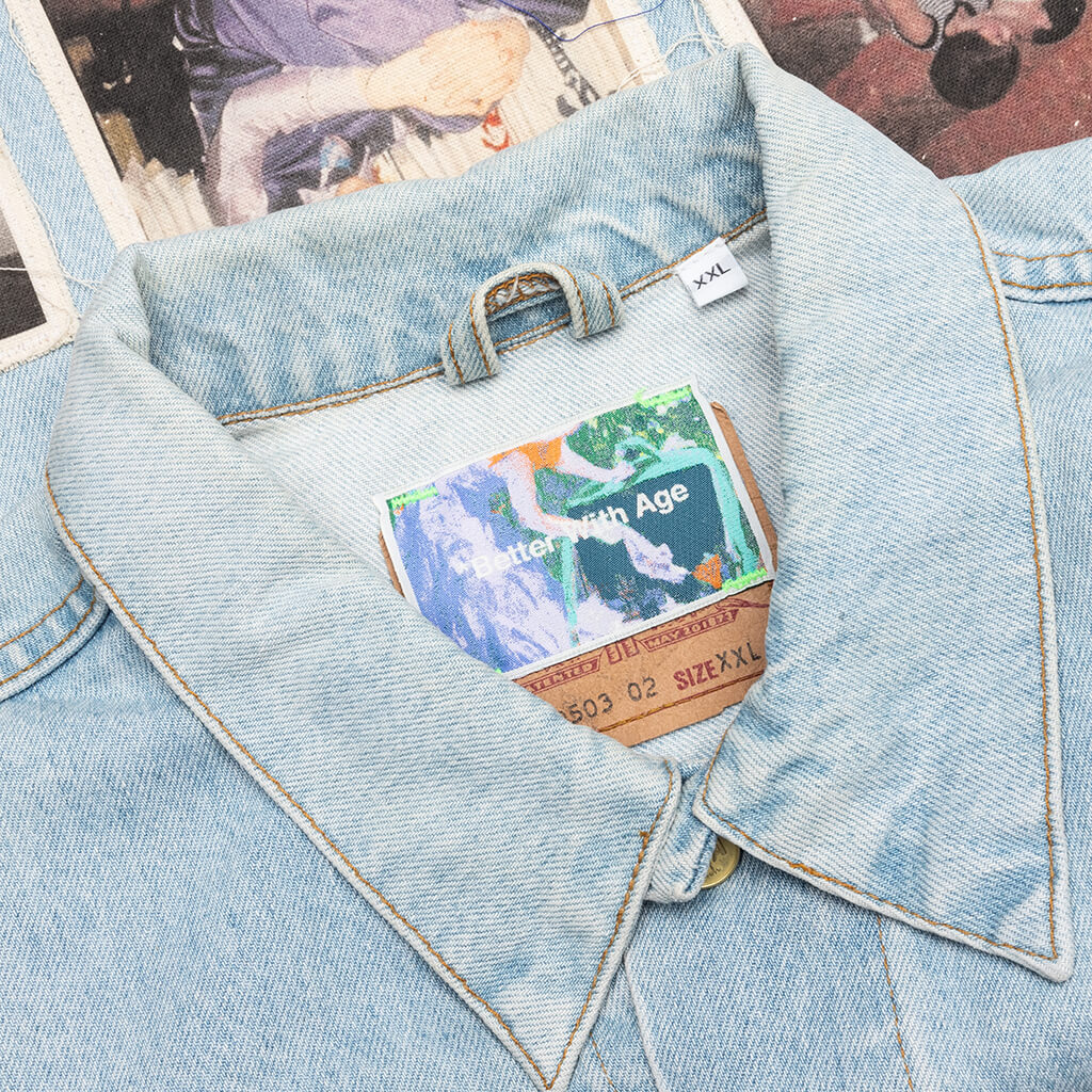 Portrait Denim Jacket - Multi - Image 3