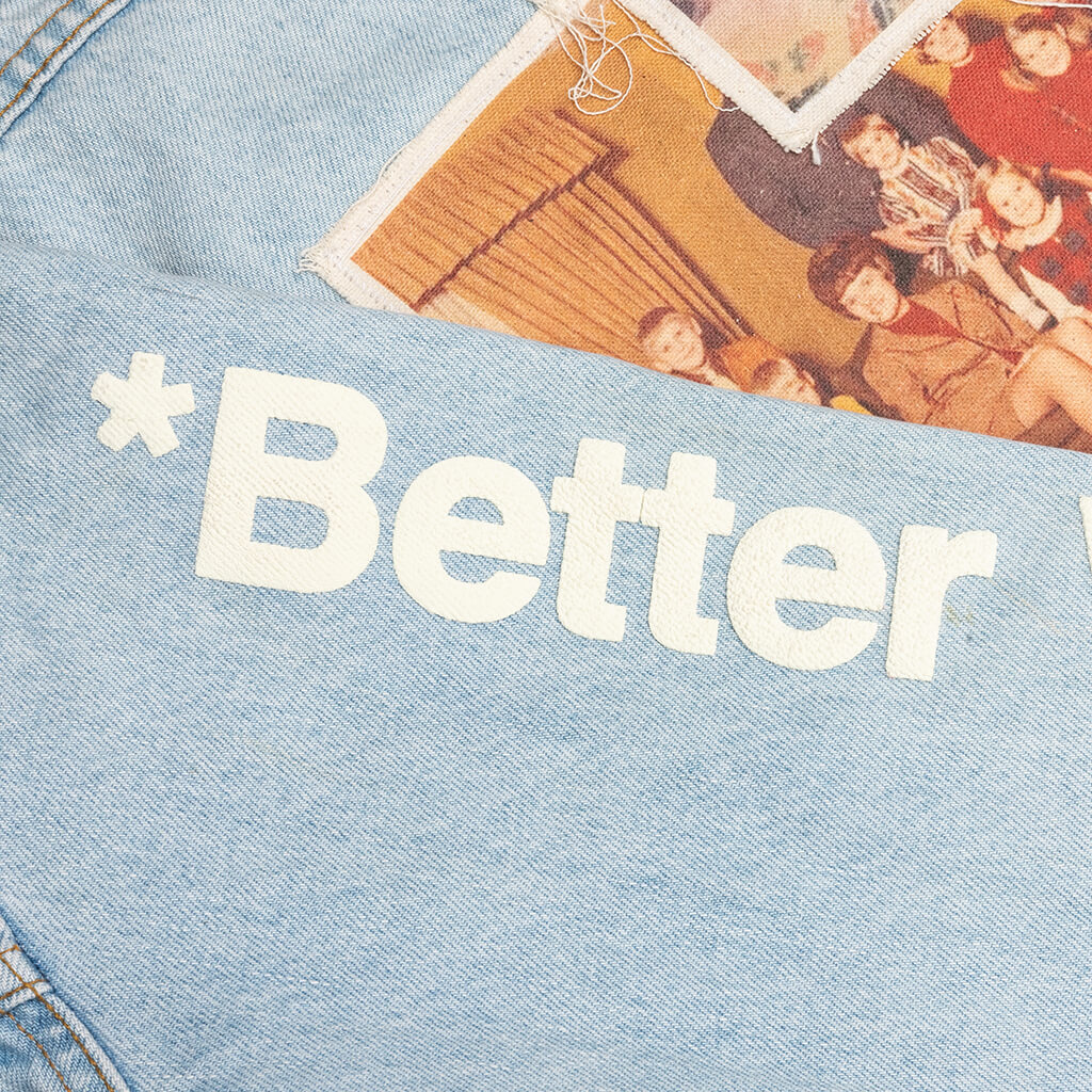 Portrait Denim Jacket - Multi - Image 5