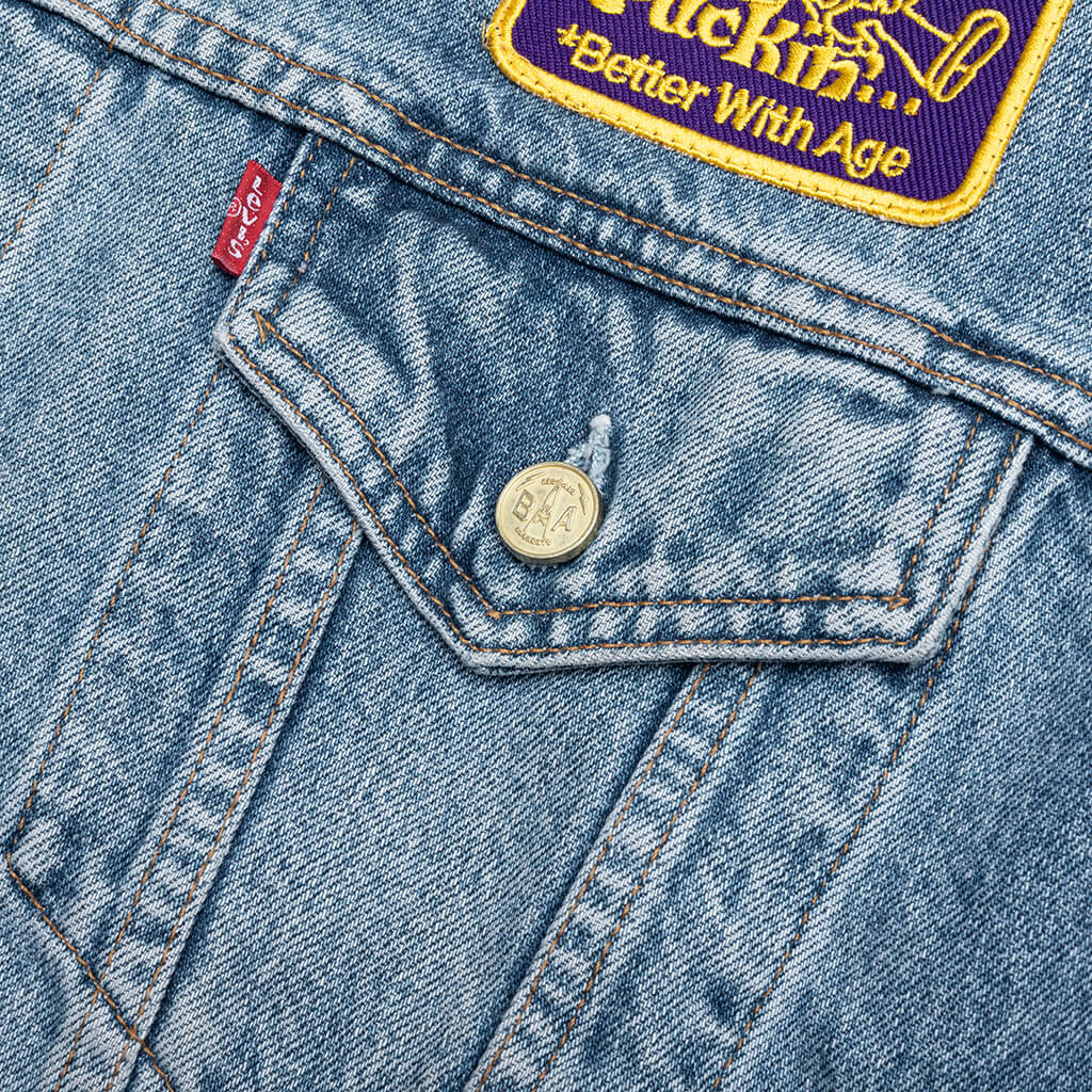 Portrait Denim Jacket - Multi - Image 5